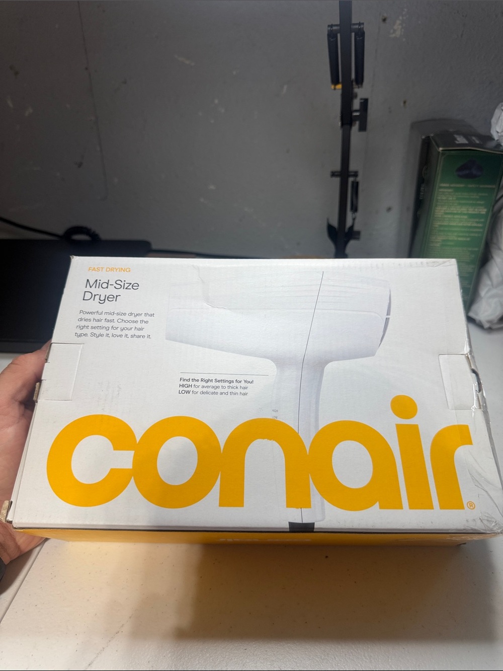 Mid-Size Hair Dryer - White